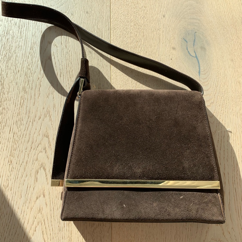 Vintage 100% AUTHENTIC Suede Gucci bag